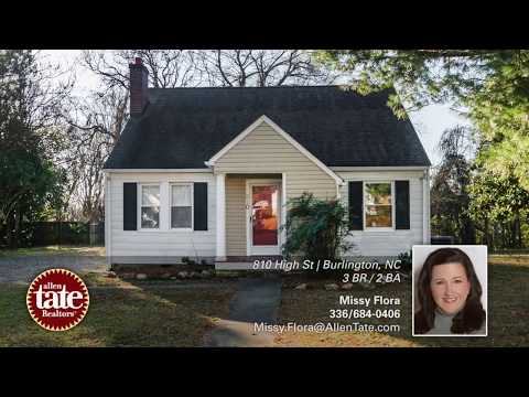810 High St, Burlington, NC home video tour