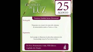 Palavras de Luz em Português e Esperanto – 25/08/2023