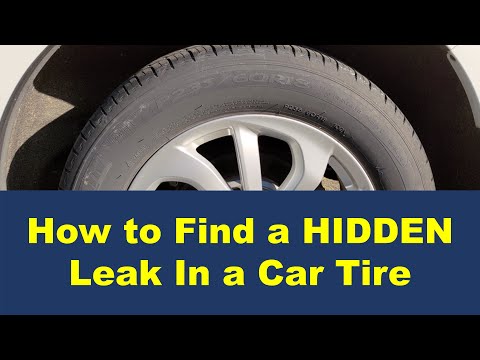 How to Find a Hidden or Slow Leak In a Car Tire