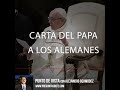 Carta del Papa a los Alemanes