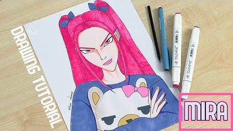 How to draw Mira from Huntrix / Kpop Demon Hunters