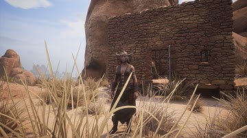 Scouting for  a good base location - Conan Exiles