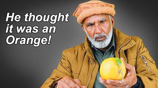 Tribal People Try Grapefruit For The First Time!