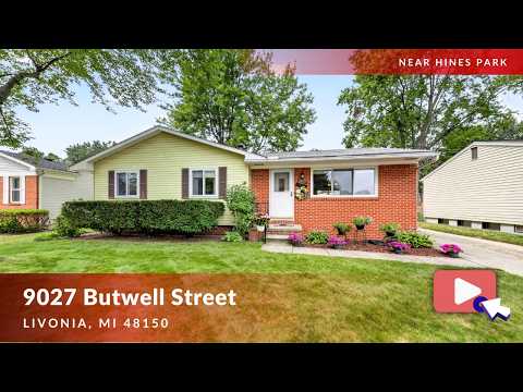 9027 Butwell St, Livonia, MI home video tour