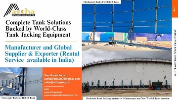 Tank Bottom Replacement  for Tank jacking Method #asthagroup   #tankmaintenance #tankinstallation