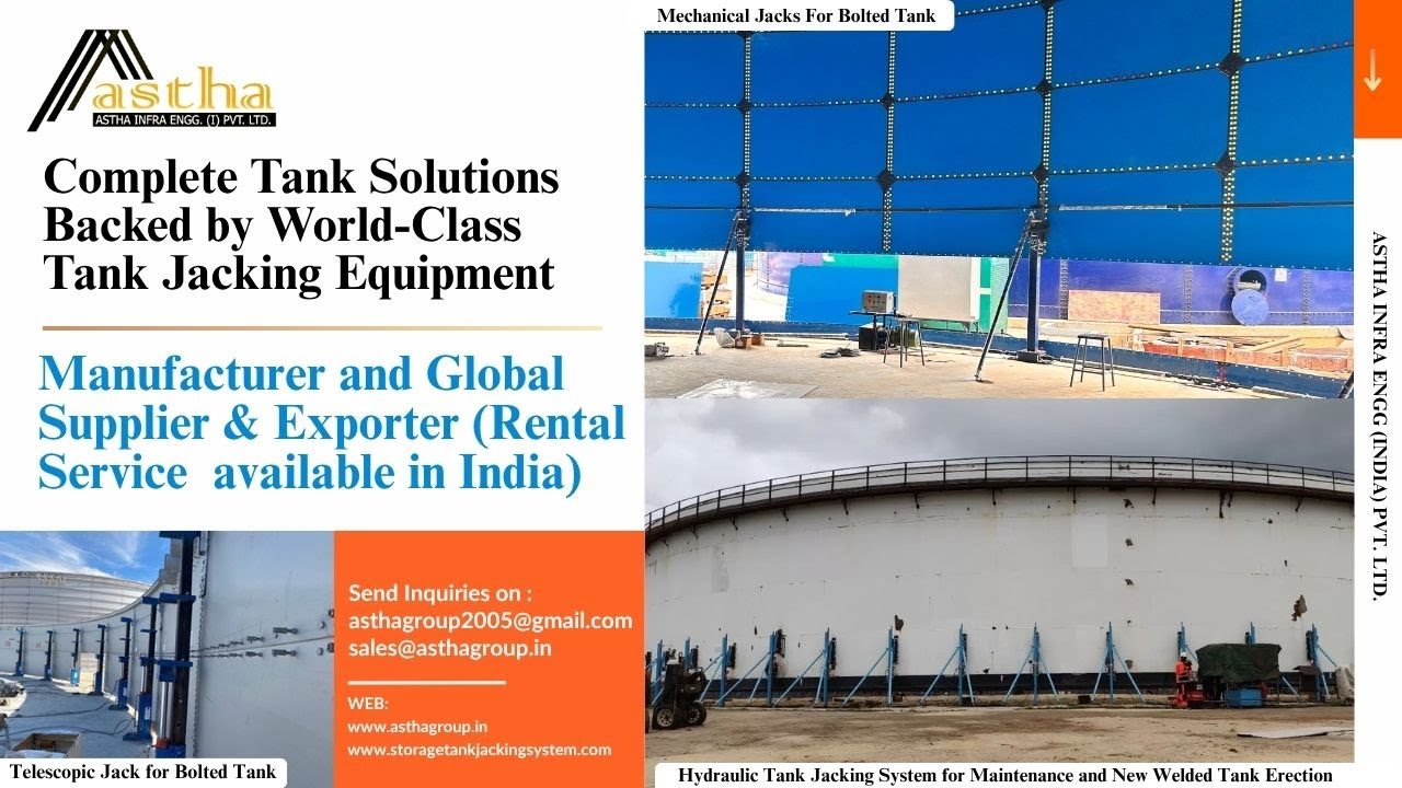 Tank Bottom Replacement for Tank jacking Method #asthagroup # ...