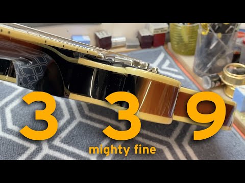 Epiphone ES-339 USA ピックアップ搭載！　ネック完全補修 Epiphone new ES339 set up - YouTube