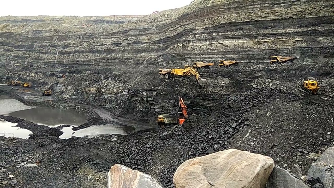 Open Cast Coal Mine Operation - PKOC Manuguru Bhadradri Kothagudem Part 1
