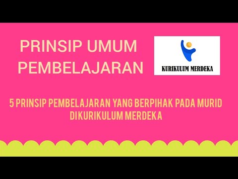 Prinsip Umum Pembelajaran