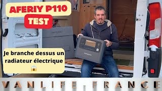 Test de la Batterie Nomade Aferiy P110 avec panneau solaire de 200 watts