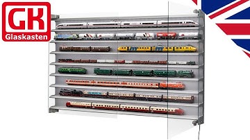 2 Mounting a Glaskasten model train display case to the wall