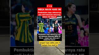 MEGA VS YOLLA sabtu jam 7 malam live moji tv #megawati #mega #proliga #redsparks #jungkwanjang