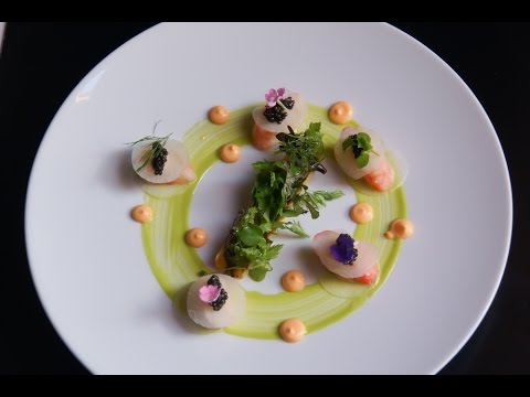 Alasca King Crab & Caviar Dish from 2 Michelin Chef Jean-Luc Rocha