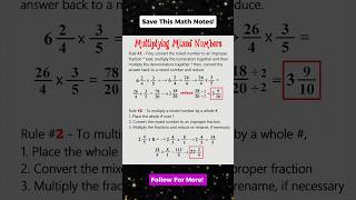 Part 11: Useful Math Notes! #MathNotes #maths #tutorial #mathematics #shorts  #education #shortvideo