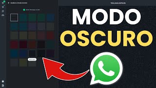 Como Activar Modo Oscuro en WhatsApp Web