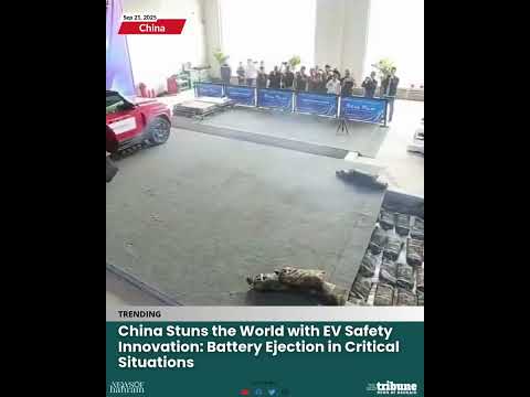 China Stuns the World with EV Safety Innovation: Battery Ejection in Critical Situations.