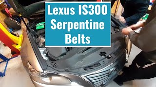 Lexus IS300 serpentine belt replacement and pulley check