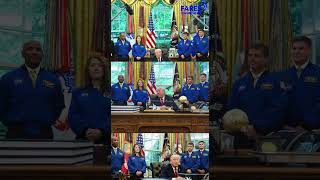 Donald Trump recibe en la Casa Blanca a astronautas de la misión Artemis II