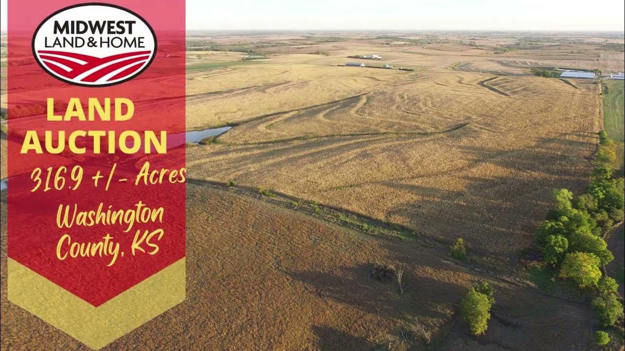 316.9 +/ Acres Washington County Kansas Land Auction YouTube
