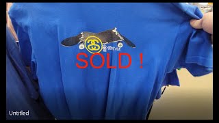 VINTAGE STUSSY SKATEBOARD T-SHIRT RARE FIND MADE IN USA SOLD FAST
