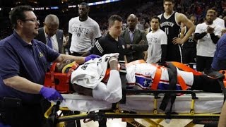Robert Covington Scary injury | Nets vs Sixers | March 11, 2016 | NBA 2015-16 Season