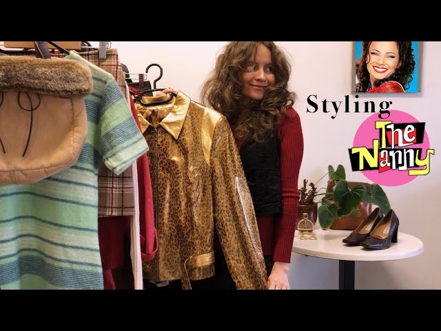 ASMR Styling The Nanny Fran ✨ Vintage Outfits from 90s ✨Fabric Sounds, Leather Tapping, Soft Spoken