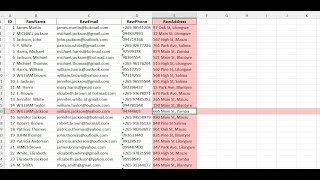 Excel Focus Cell