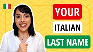 AUTHENTIC Way to Pronounce Italian Last Names | Mistakes EXPLAINED