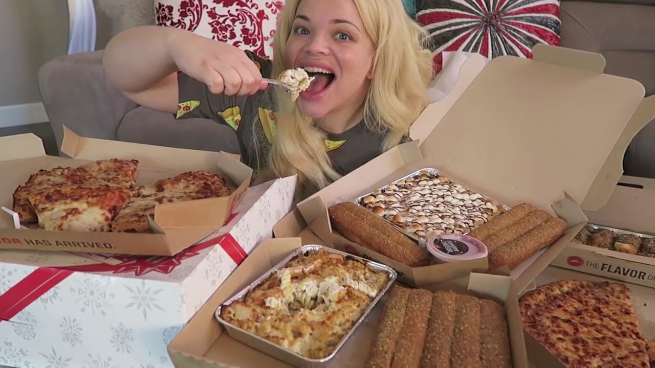 Calorie Count - Trisha Paytas "Pizza Hut MUKBANG (Eating Show) | WATCH