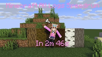 Minecraft All Logs Speedrun in 2m 46s 77ms
