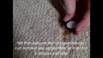Rust Removal from Carpet