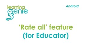 Educator app I Rate all measures (Android)