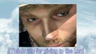Video thumbnail of "THANK YOU FOR GIVING TO THE LORD by RAY BOLTZ with lyrics"