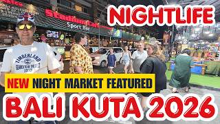Exploring Kuta Bali 2026 Nightlife Street Walking Tour Jalan Kartika Plaza