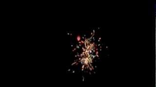 線香花火 （高速度撮影） Toy fireworks (High-speed