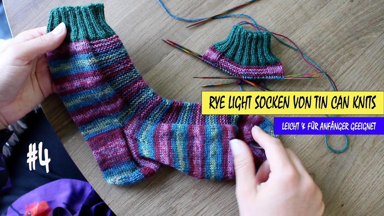 STRICKTUTORIAL NR. 4 Rye Light Socken von Tin Can Knits, ANFÄNGER