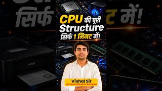 CPU की पूरी Structure सिर्फ 1 मिनट में | Computer Fundamentals | Control Unit, ALU & Memory #shorts