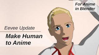 CGT - Make Human to anime in Blender TurnTable - Eevee Update