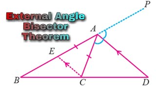 External Angle bisector Theorem, Best ever concept Wealth