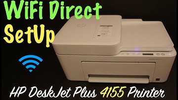 HP DeskJet Plus 4155 Wireless WiFi Direct SetUp !!