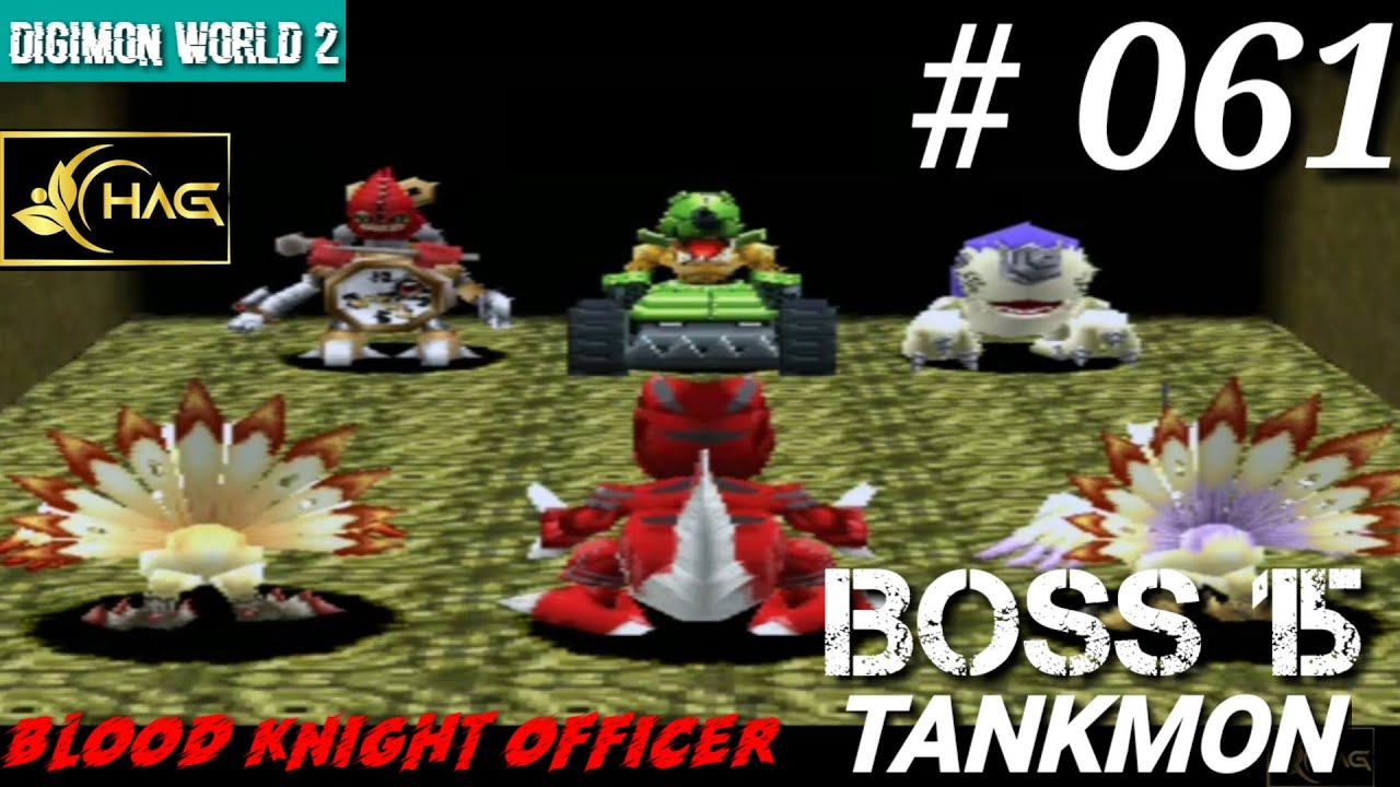 Digimon World 2 Part 061 BIOS Domain & Boss Blood Knight Officer Tankmon