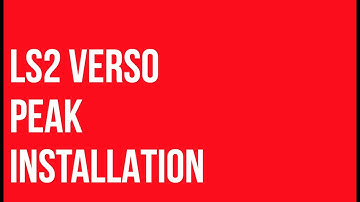 HOW TO INSTALL VERSO PEAK