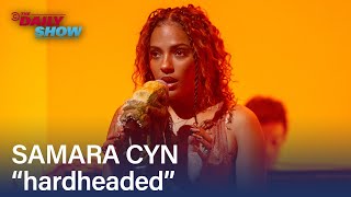 Samara Cyn Performs hardheaded  The Daily Show