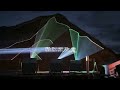 An Exciting laser projection mapping show on the mountains, created an unforgettable for viewers.