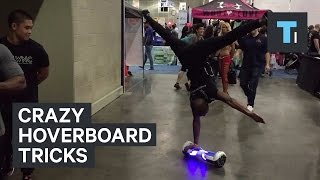 Yoga Expert Can Perform Difficult Hoverboard Tricks