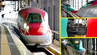 [JR 東日本 ] 東北新幹線, はやぶさ．こまち, E5．E6系盛岡駅分割作業