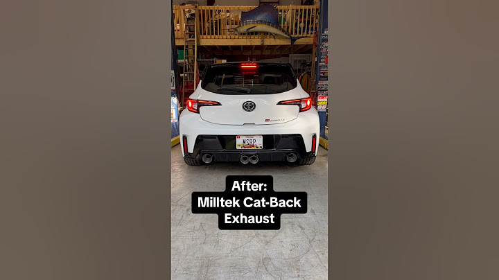 Before and after Milltek exhaust install on 2023 GR Corolla | Start up and Revving | #oxmangarage