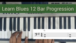 Piano Accompaniment Blues | 12 Bar Progression Blues | Piano Tutorial | Blues Piano
