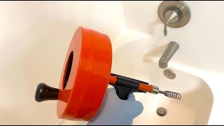 Unclogging a Bathtub Drain - Ridgid Drain Snake