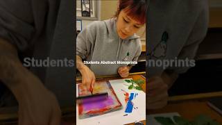 Students Abstract Monoprints